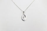 Solid Stg silver Saint Christopher Pendent AH217