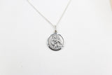 Solid Stg silver Saint Christopher Pendent UA16