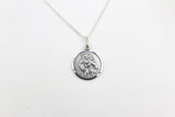 Solid Stg silver Saint Christopher Pendent UA16