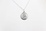 Solid Stg silver Saint Christopher Pendent UA16