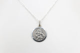 Solid Stg silver Saint Christopher Pendent UA18