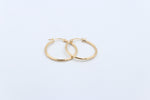 9ct Gold rounded Plain 1.5mm tube  Hoop 200BC527/99