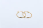 9ct Gold rounded Plain 1.5mm tube  Hoop 200BC527/99