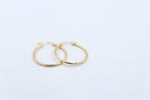 9ct Gold rounded Plain 1.5mm tube  Hoop 200BC527/99