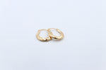 9ct Gold Oval Progressive 10mm Hoops OBS212/99