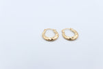 9ct Gold Oval Progressive 10mm Hoops OBS212/99