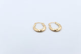 9ct Gold Oval Progressive 10mm Hoops OBS212/99