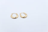 9ct Gold Oval Progressive 10mm Hoops OBS212/99