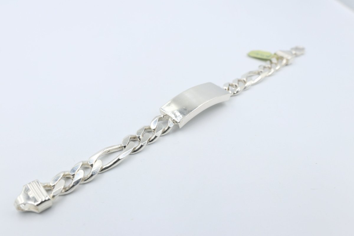 Sterling Silver Curb Link ID bracelet IRB22