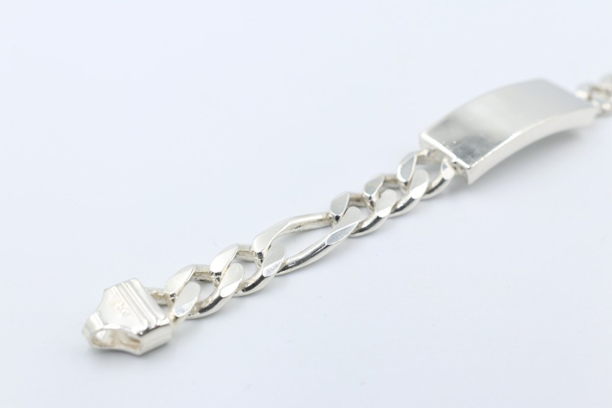 Sterling Silver Curb Link ID bracelet IRB22