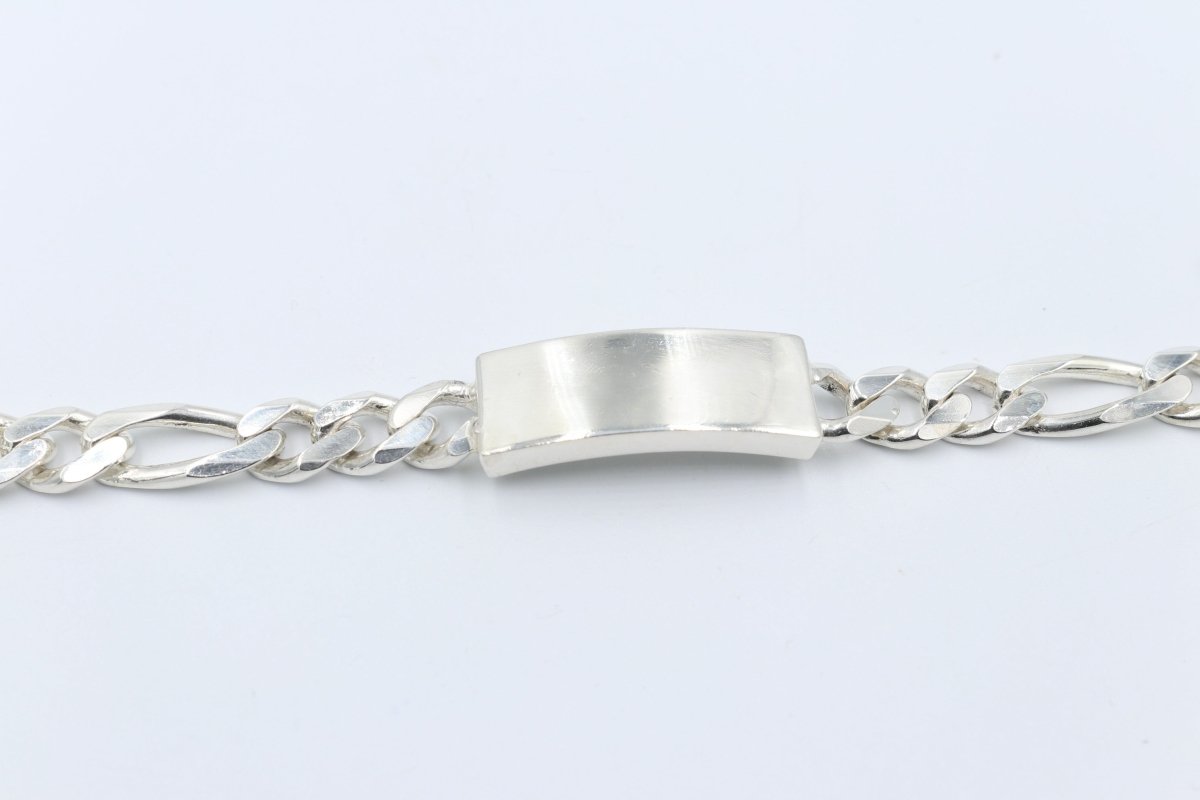Sterling Silver Curb Link ID bracelet IRB22