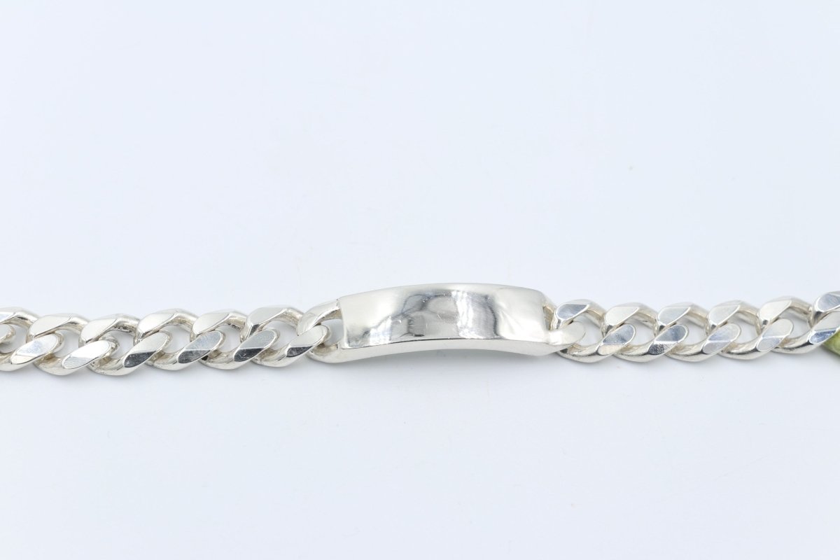 Sterling Silver Curb ID bracelet IRB23