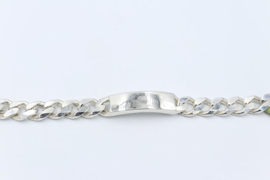 Sterling Silver Curb ID bracelet IRB23