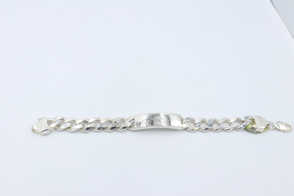 Sterling Silver Curb ID bracelet IRB23