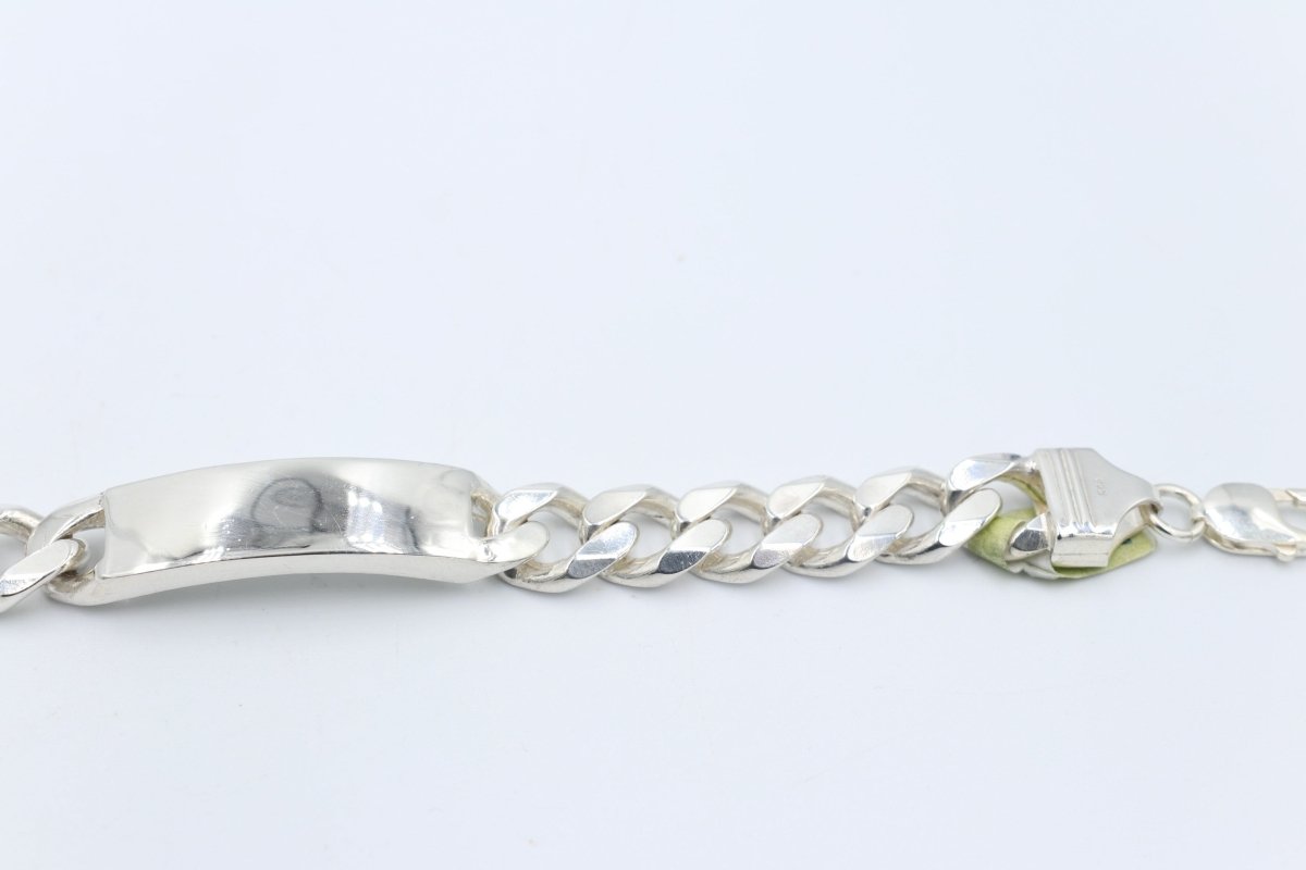 Sterling Silver Curb ID bracelet IRB23