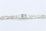 Sterling Silver 3:1 Figaro Bracelet IRB24