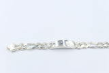 Sterling Silver 3:1 Figaro Bracelet IRB24