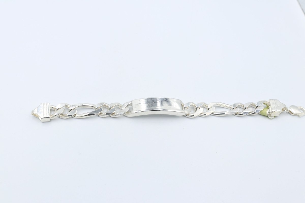 Sterling Silver 3:1 Figaro Bracelet IRB24