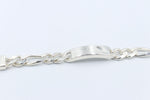 Sterling Silver 3:1 Figaro Bracelet IRB24