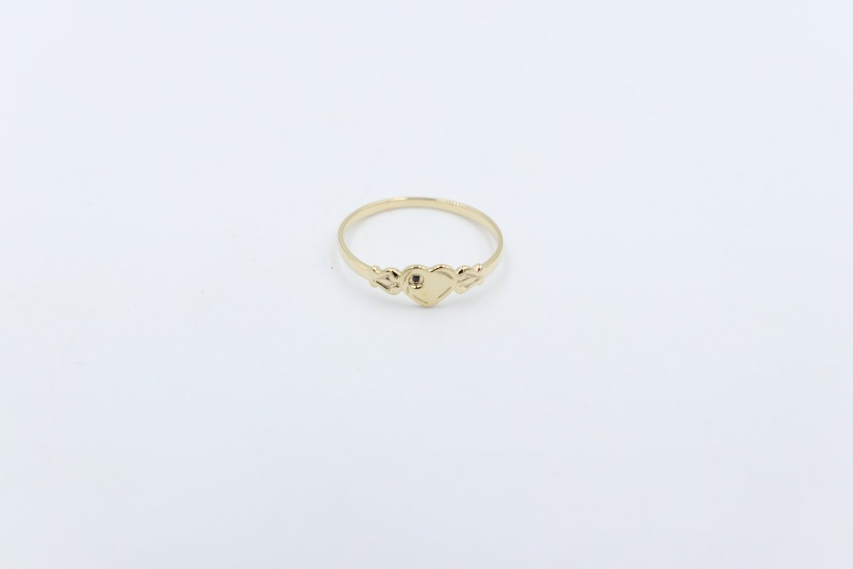 9ct Gold Girls Signet Ring Sapphire SYR2009S
