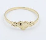 9ct Gold Girls Signet Ring Sapphire SYR2009S