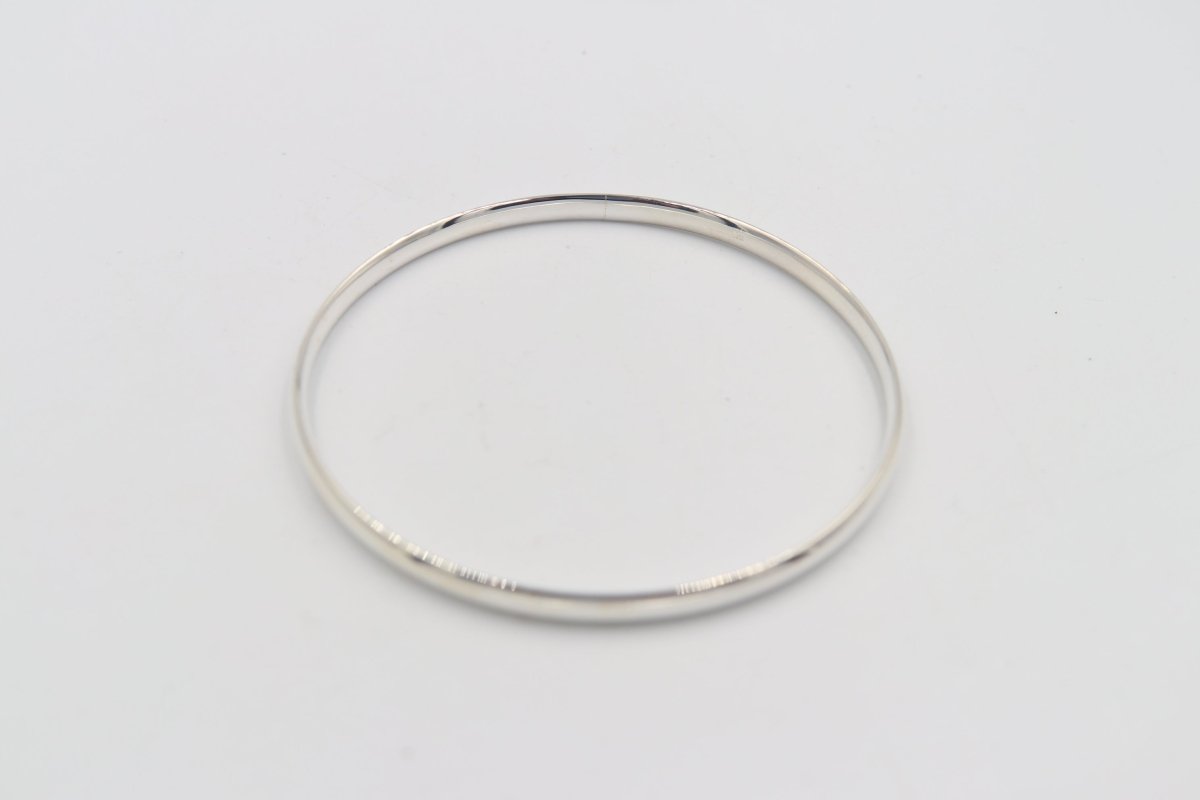 Sterling Silver Solid Bangle SYB7