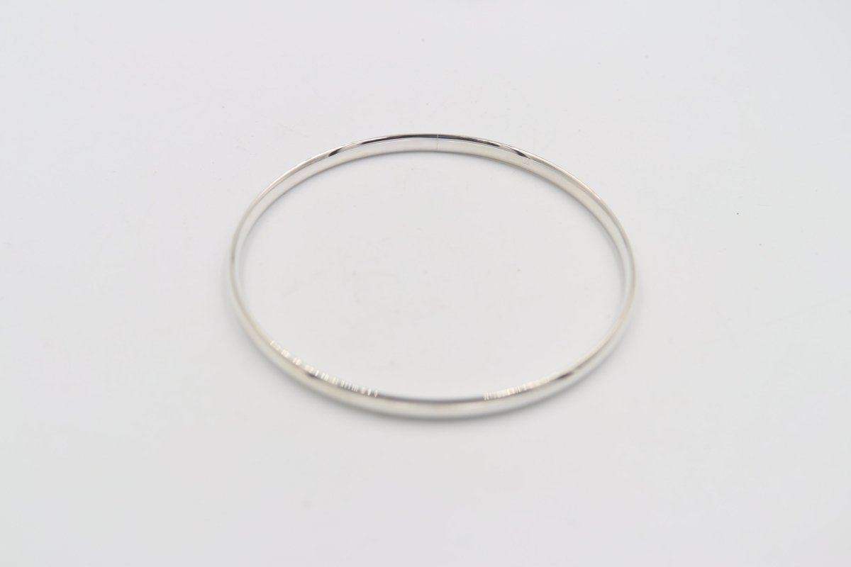 Sterling Silver Solid Bangle SYB7