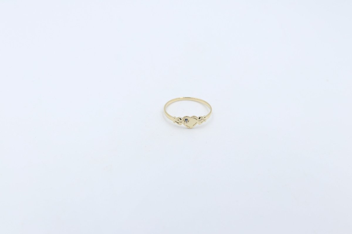9ct Gold Girls Signet Ring Sapphire SYR2009CY