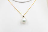 9ct Gold set South Sea Pearl 12-13mm