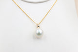 9ct Gold set South Sea Pearl 12-13mm