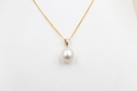 9ct Gold set South Sea Pearl 10-10.5mm