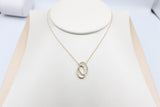 10ct Gold Diamond set Pendent with 10K gold chain