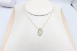 10ct Gold Diamond set Pendent with 10K gold chain