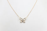 10ct Gold Diamond set Pendent with 10K gold chain