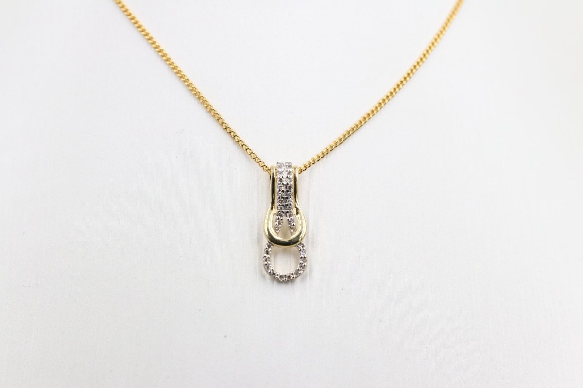 10K Gold Diamond  Pendent 0.15ct