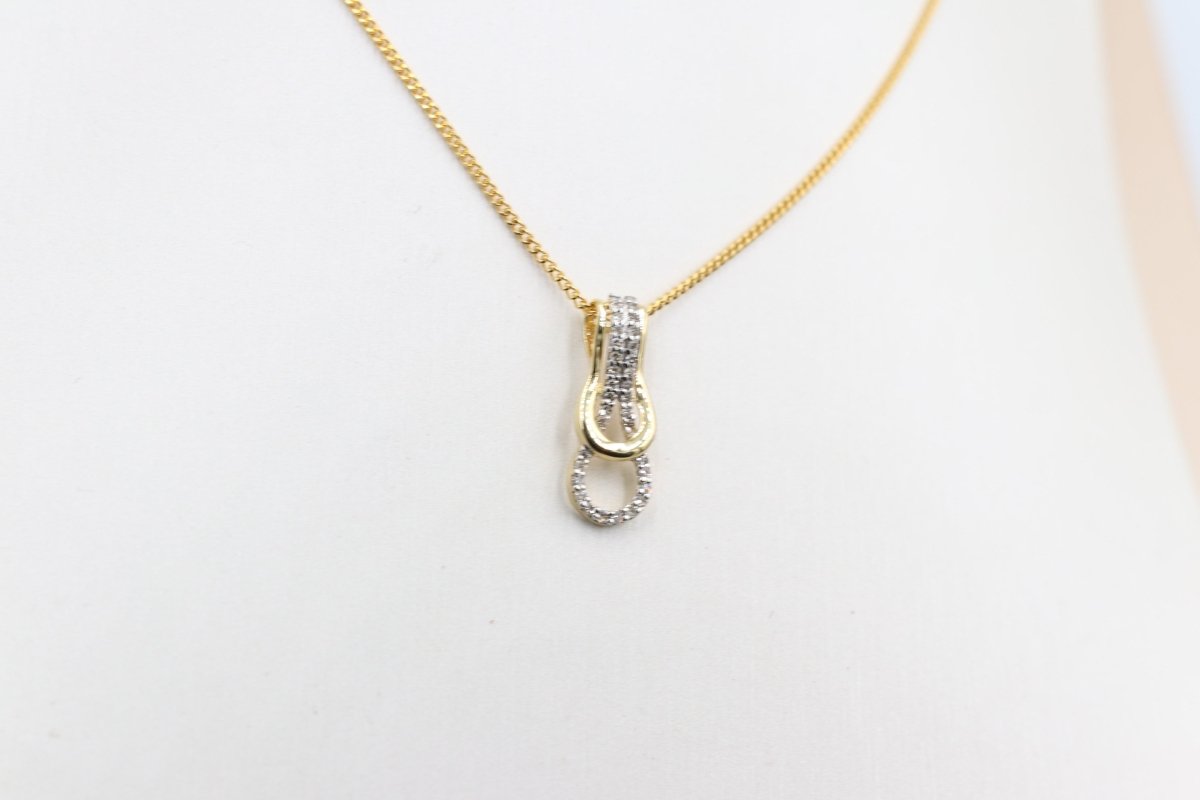 10K Gold Diamond  Pendent 0.15ct