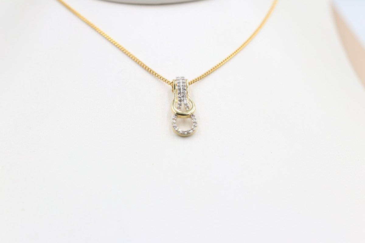 10K Gold Diamond  Pendent 0.15ct