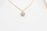 10K Gold Diamond Heart Pendent 0.10ct
