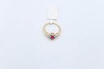 10K Gold Genuine Ruby & Diamond ring
