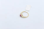 10K Gold Genuine Ruby & Diamond ring