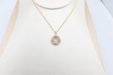 10K Gold Diamond Motif design Pendent 0.20ct