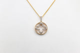 10K Gold Diamond Motif design Pendent 0.20ct