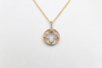 10K Gold Diamond Motif design Pendent 0.20ct