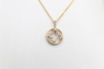 10K Gold Diamond Motif design Pendent 0.20ct