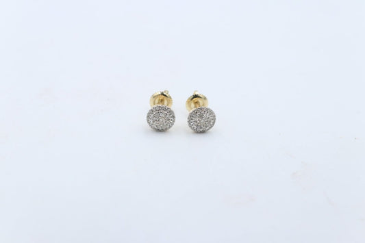10K Gold Diamond Studs TDW 0.33ct