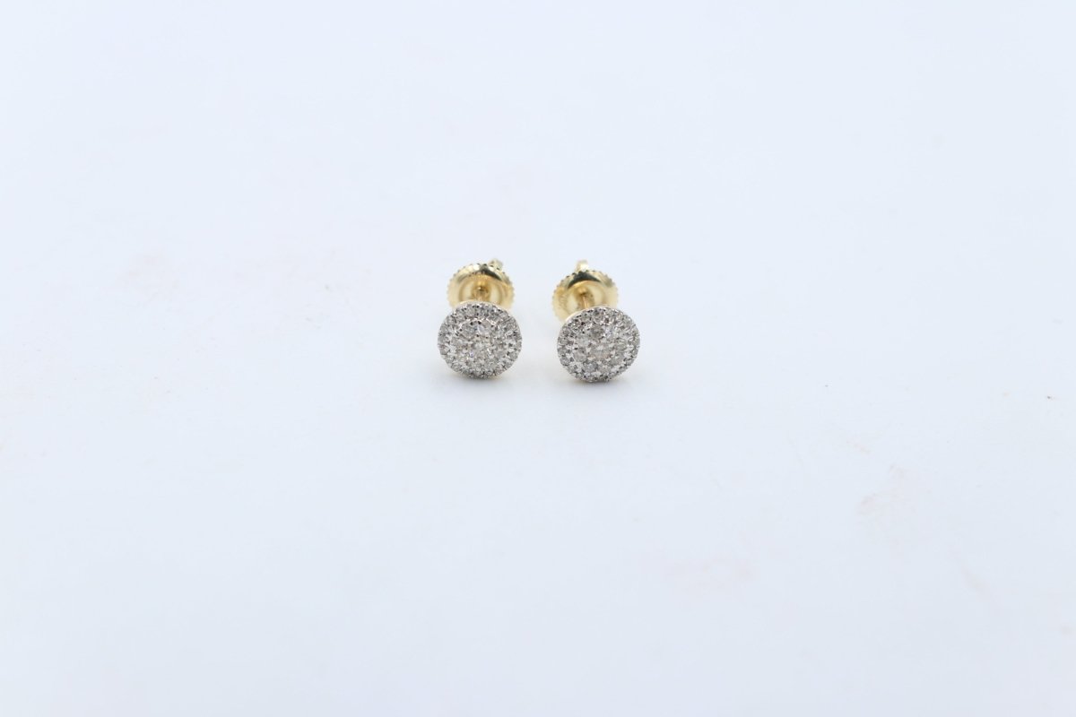 10K Gold Diamond Studs TDW 0.33ct