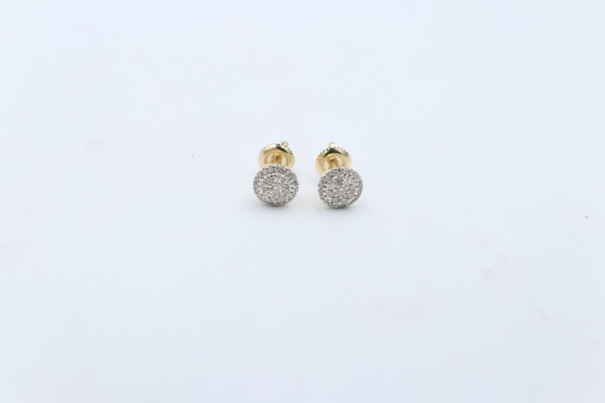 10K Gold Diamond Studs TDW 0.33ct