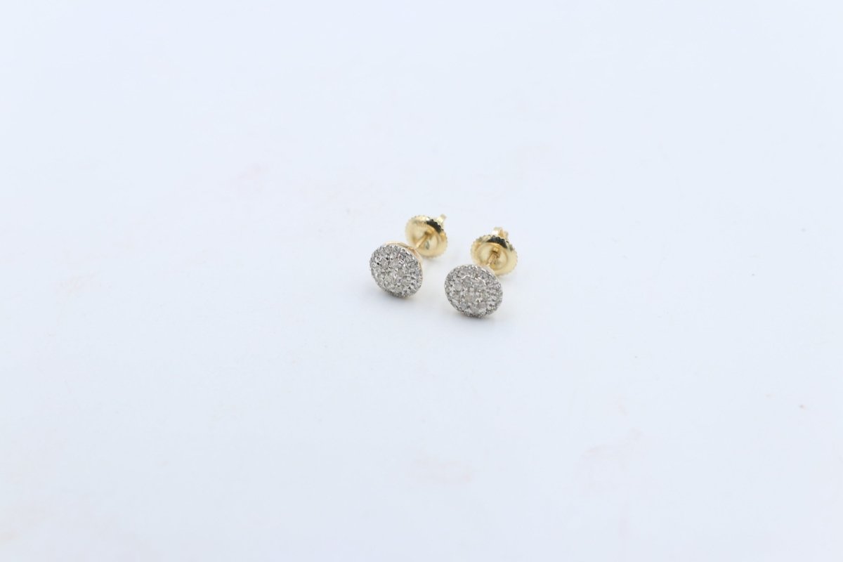 10K Gold Diamond Studs TDW 0.33ct
