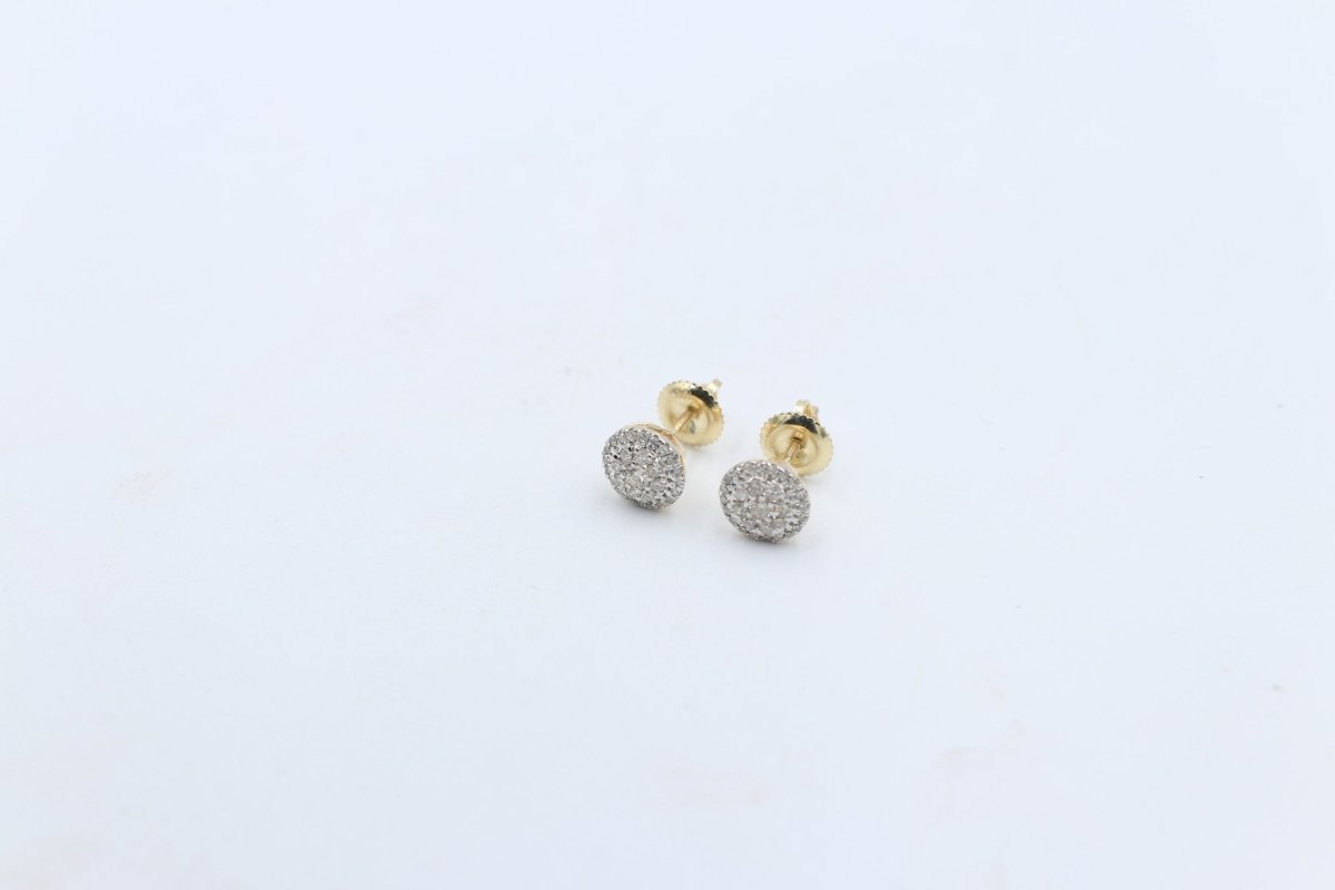 10K Gold Diamond Studs TDW 0.33ct