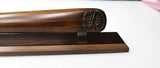 New Zealand Wood and Greenstone Taiaha with base WSSJ20T